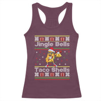 Funny Taco Christmas Racerback Tank Top Jigle Bells Taco Shells - Wonder Print Shop