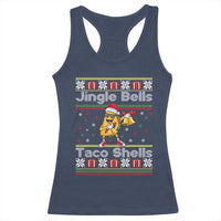 Funny Taco Christmas Racerback Tank Top Jigle Bells Taco Shells - Wonder Print Shop