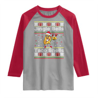 Funny Taco Christmas Raglan Shirt Jigle Bells Taco Shells - Wonder Print Shop