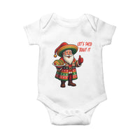 Funny Santa Taco Mexican Baby Onesie Let Us Taco About It - Wonder Print Shop