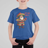 Funny Santa Taco Mexican T Shirt For Kid Let Us Taco About It - Wonder Print Shop