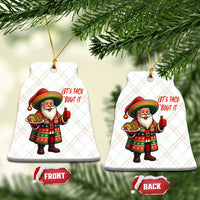 Funny Santa Taco Mexican Ceramic Ornament Let Us Taco About It - Wonder Print Shop