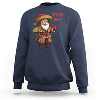 Funny Santa Taco Mexican Sweatshirt Let Us Taco About It - Wonder Print Shop