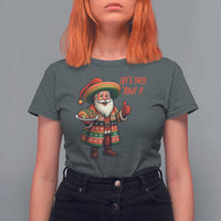 Funny Santa Taco Mexican T Shirt For Women Let Us Taco About It - Wonder Print Shop
