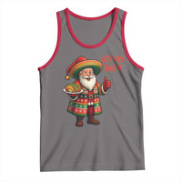 Funny Santa Taco Mexican Tank Top Let Us Taco About It - Wonder Print Shop