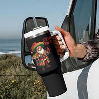 Funny Santa Taco Mexican Tumbler With Handle Let Us Taco About It - Wonder Print Shop