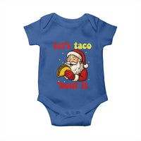 Funny Santa Taco Baby Onesie Let Us Taco About It - Wonder Print Shop