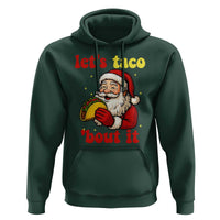 Funny Santa Taco Hoodie Let Us Taco About It - Wonder Print Shop