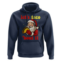 Funny Santa Taco Hoodie Let Us Taco About It - Wonder Print Shop