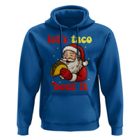 Funny Santa Taco Hoodie Let Us Taco About It - Wonder Print Shop