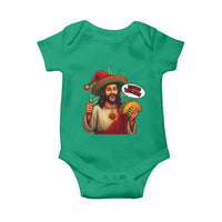 Funny Jesus Taco Mexican Baby Onesie Let Us Taco About Jesus - Wonder Print Shop