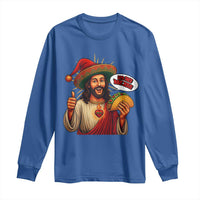 Funny Jesus Taco Mexican Long Sleeve Shirt Let Us Taco About Jesus - Wonder Print Shop
