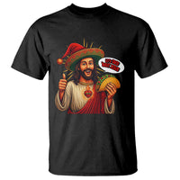 Funny Jesus Taco Mexican T Shirt Let Us Taco About Jesus - Wonder Print Shop