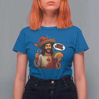 Funny Jesus Taco Mexican T Shirt For Women Let Us Taco About Jesus - Wonder Print Shop