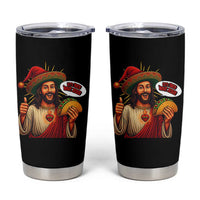 Funny Jesus Taco Mexican Tumbler Cup Let Us Taco About Jesus - Wonder Print Shop