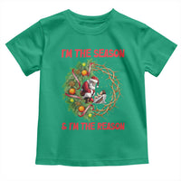 Santa Christmas Toddler T Shirt Baby Jesus Christian Xmas - Wonder Print Shop