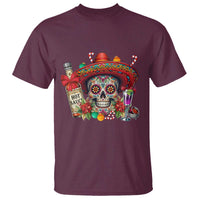 Cinco De Mayo Christmas T Shirt Mexican Sugar Skull Sombrero Tequila Party - Wonder Print Shop