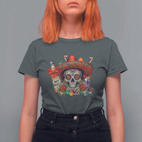 Cinco De Mayo Christmas T Shirt For Women Mexican Sugar Skull Sombrero Tequila Party - Wonder Print Shop
