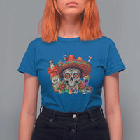Cinco De Mayo Christmas T Shirt For Women Mexican Sugar Skull Sombrero Tequila Party - Wonder Print Shop