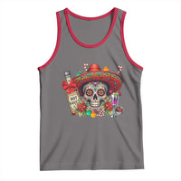 Cinco De Mayo Christmas Tank Top Mexican Sugar Skull Sombrero Tequila Party - Wonder Print Shop