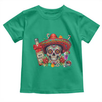 Cinco De Mayo Christmas Toddler T Shirt Mexican Sugar Skull Sombrero Tequila Party - Wonder Print Shop