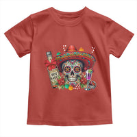 Cinco De Mayo Christmas Toddler T Shirt Mexican Sugar Skull Sombrero Tequila Party - Wonder Print Shop