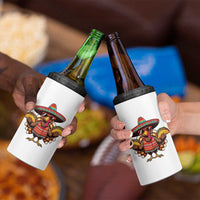 Funny Thanksgiving Turkey 4 in 1 Can Cooler Tumbler Taco Mexican Christmas - Wonder Print Shop