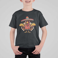 Funny Thanksgiving Turkey T Shirt For Kid Taco Mexican Christmas - Wonder Print Shop