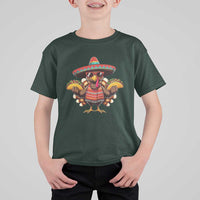 Funny Thanksgiving Turkey T Shirt For Kid Taco Mexican Christmas - Wonder Print Shop