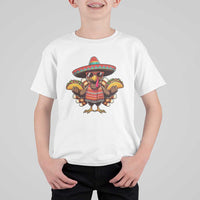 Funny Thanksgiving Turkey T Shirt For Kid Taco Mexican Christmas - Wonder Print Shop
