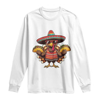 Funny Thanksgiving Turkey Long Sleeve Shirt Taco Mexican Christmas - Wonder Print Shop