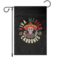 Viva Mexico Cabrones Garden Flag Mexican Skull Christmas - Wonder Print Shop
