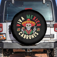 Viva Mexico Cabrones Spare Tire Cover Mexican Skull Christmas - Wonder Print Shop