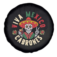 Viva Mexico Cabrones Spare Tire Cover Mexican Skull Christmas - Wonder Print Shop