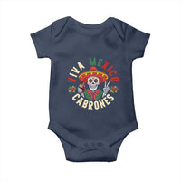 Viva Mexico Cabrones Baby Onesie Mexican Skull Christmas - Wonder Print Shop