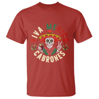 Viva Mexico Cabrones T Shirt Mexican Skull Christmas - Wonder Print Shop