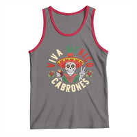 Viva Mexico Cabrones Tank Top Mexican Skull Christmas - Wonder Print Shop