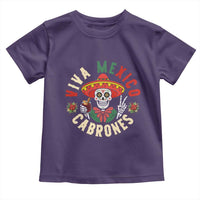 Viva Mexico Cabrones Toddler T Shirt Mexican Skull Christmas - Wonder Print Shop