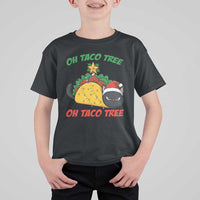 Funny Taco Cat Tree Christmas T Shirt For Kid - Wonder Print Shop