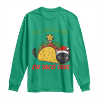 Funny Taco Cat Tree Christmas Long Sleeve Shirt - Wonder Print Shop