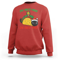 Funny Taco Cat Tree Christmas Sweatshirt - Wonder Print Shop