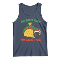 Funny Taco Cat Tree Christmas Tank Top - Wonder Print Shop