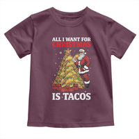 Funny Santa Taco Toddler T Shirt All I Want For Christmas Is Taco - Wonder Print Shop