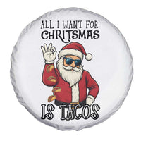 Funny Santa Taco Christmas Spare Tire Cover All I Want For Christmas Is Taco - Wonder Print Shop