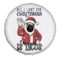 Funny Santa Taco Christmas Spare Tire Cover All I Want For Christmas Is Taco - Wonder Print Shop