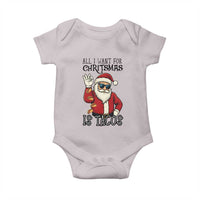 Funny Santa Taco Christmas Baby Onesie All I Want For Christmas Is Taco - Wonder Print Shop