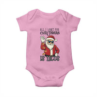 Funny Santa Taco Christmas Baby Onesie All I Want For Christmas Is Taco - Wonder Print Shop