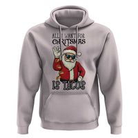Funny Santa Taco Christmas Hoodie All I Want For Christmas Is Taco - Wonder Print Shop
