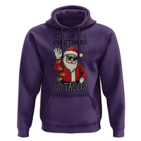 Funny Santa Taco Christmas Hoodie All I Want For Christmas Is Taco - Wonder Print Shop