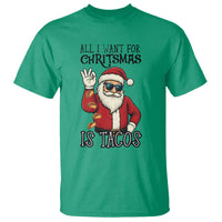 Funny Santa Taco Christmas T Shirt All I Want For Christmas Is Taco - Wonder Print Shop